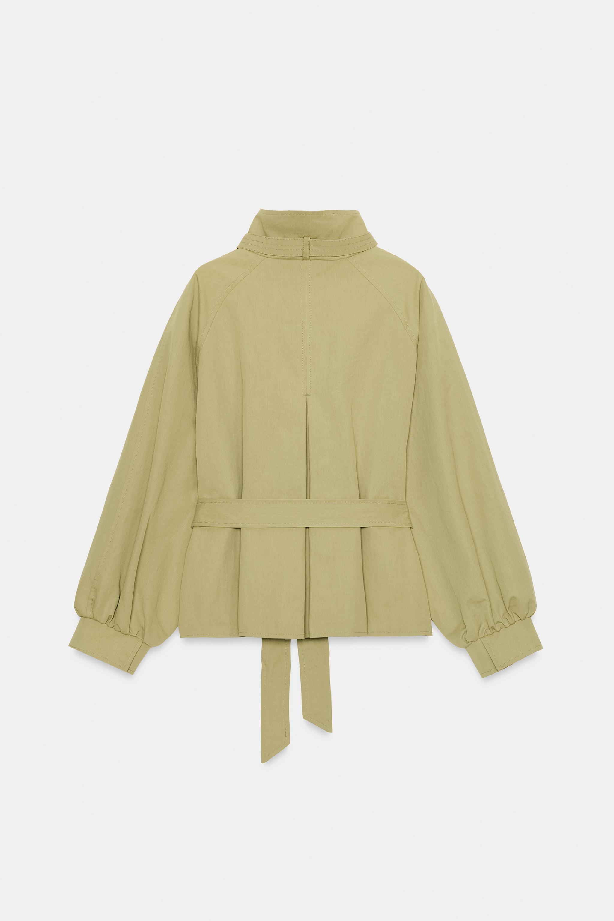 BLOUSON COL MONTANT AVEC CEINTURE